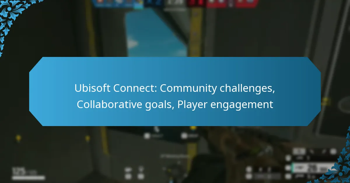 Ubisoft Connect: Community challenges, Collaborative goals, Player engagement